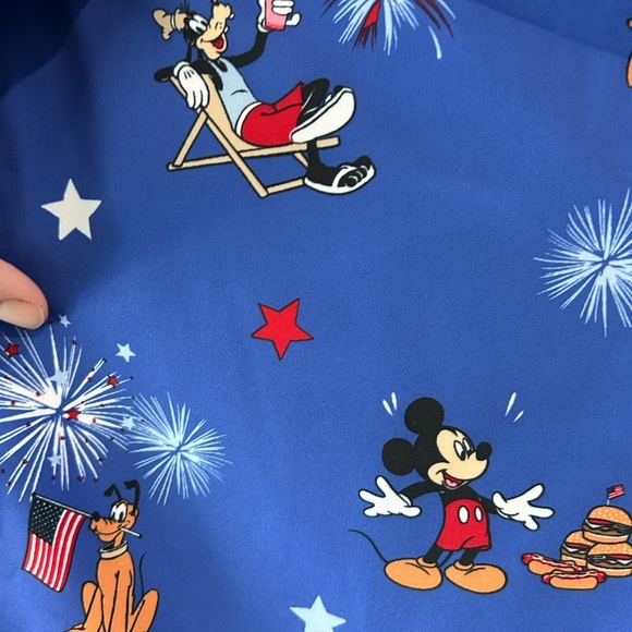 NWT Old Navy Disney Patriotic Mickey Mouse Pluto Swim Trunks Sz L Vacation USA - Picture 6 of 11
